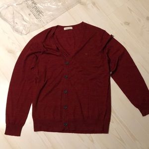 Ermenegildo Zegna Red Cardigan